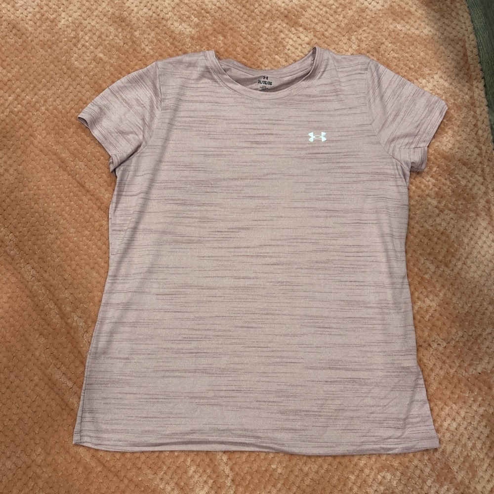 Under Armour Short Sleeve Shirt Women's Loose Heat Gear Tech Tiger XL
